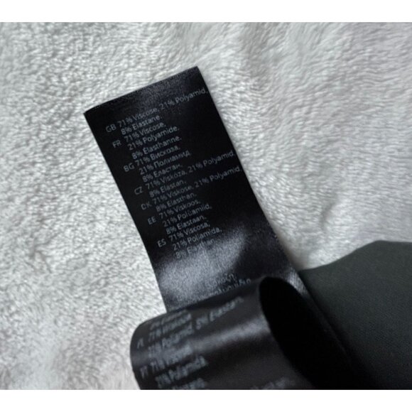 Oska Womens Dark Gray Straight Leg Trousers Pants Size 1 Stretch Elastic Waist - Picture 5 of 10